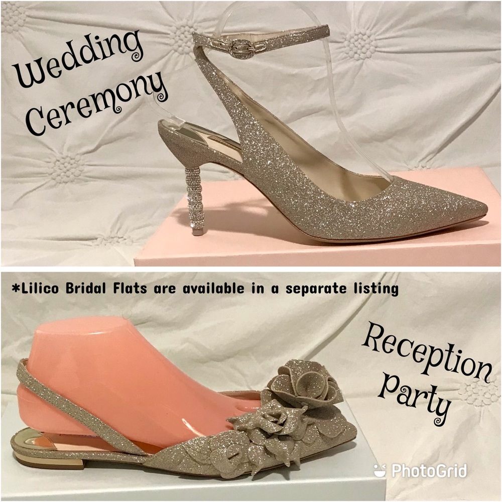 SOPHIA WEBSTER Jasmine Crystal Mid-Heel Shoes US 9 / EU 40 New in Box - Picture 14 of 14